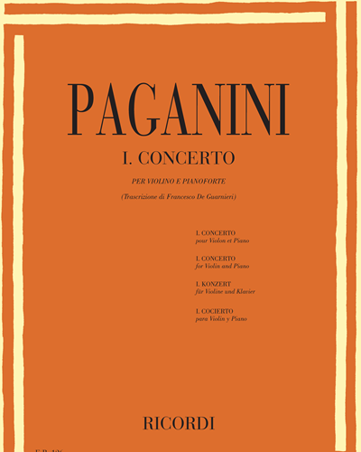 Concerto No. 1, op. 6 (from the Posthumous Works) — 帕格尼尼