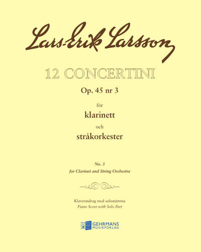 Concertino No. 3, op. 45/3 — Lars-Erik Larsson