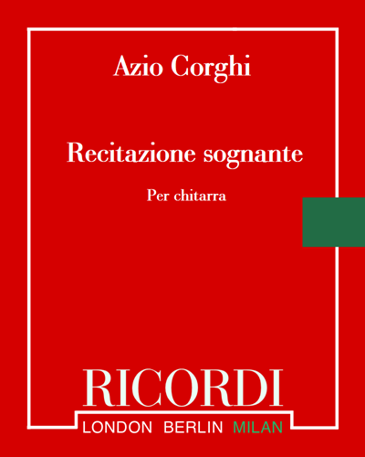 Recitazione sognante — Azio Corghi