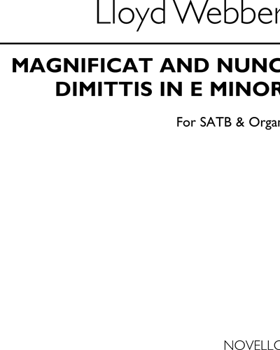 Magnificat and Nunc Dimittis (in E minor) — William Lloyd Webber