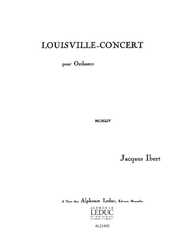 Louisville-concert — 雅克·伊贝尔