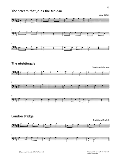 "The Stream That Joins the Moldau" & "The Nightingale" & "London Bridge" & "The Bells In St Paul's Steeple" & "In Holland Stands A House" & "London's Burning" — Mary Cohen