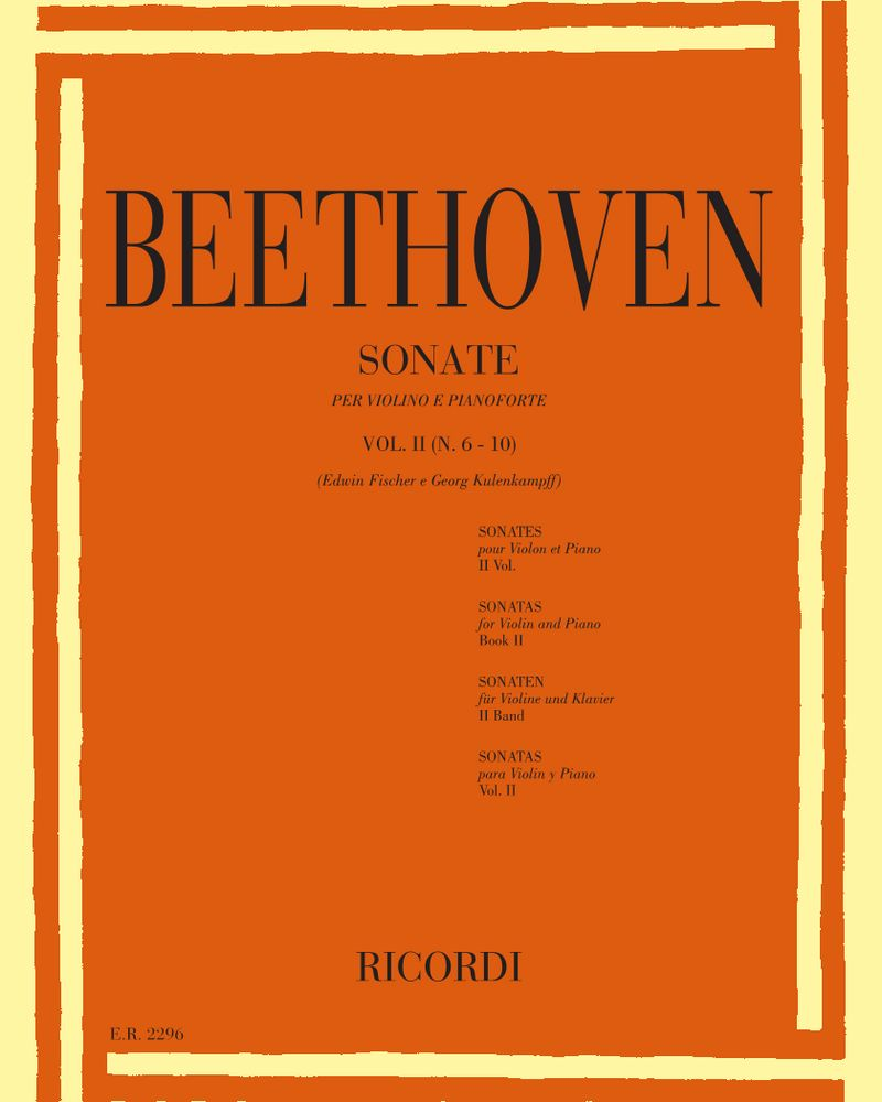 Sonata, Vol. 2, Nos. 6-10 — Ludwig van Beethoven