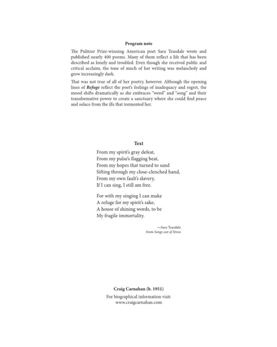 Refuge — Craig Carnahan