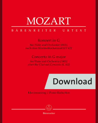 Concerto for Flute and Orchestra in G major — Wolfgang Amadeus Mozart
