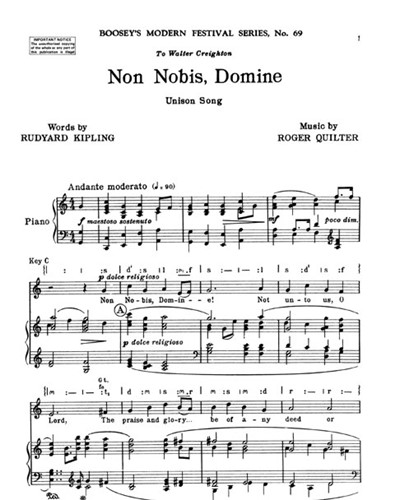 Non Nobis, Domine — 罗杰·奎尔特