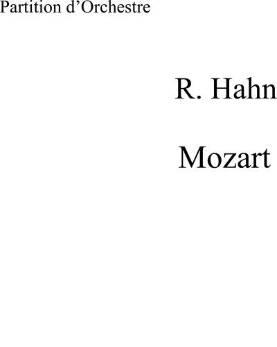 Concerto for 2 Pianos in E-flat major, K. 365 — 雷纳尔多·哈恩