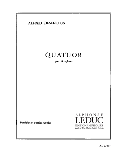 Quartet for Saxophones — Alfred Desenclos