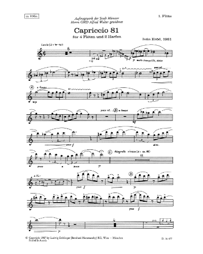 Capriccio, op. 41 — Iván Erőd