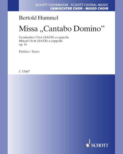 Missa "Cantabo Domino" — Bertold Hummel