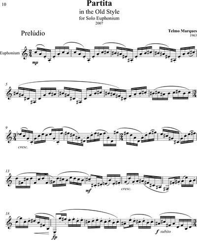Partita in the Old Style — Telmo Marques