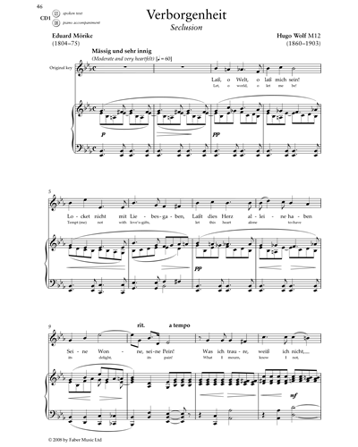 Verborgenheit (M12) — Hugo Wolf
