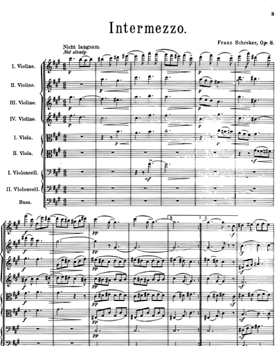 Intermezzo in F-sharp minor, op. 8 — 施雷克尔
