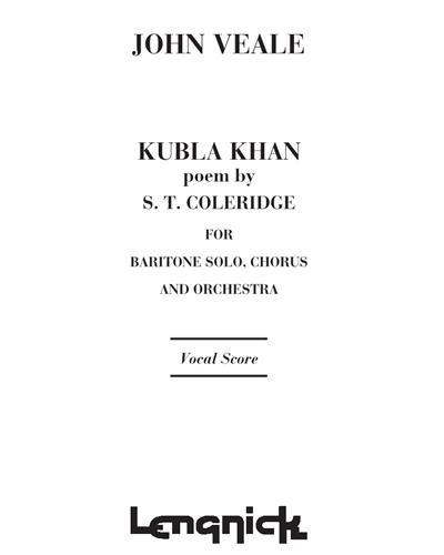 Kubla khan — John Veale