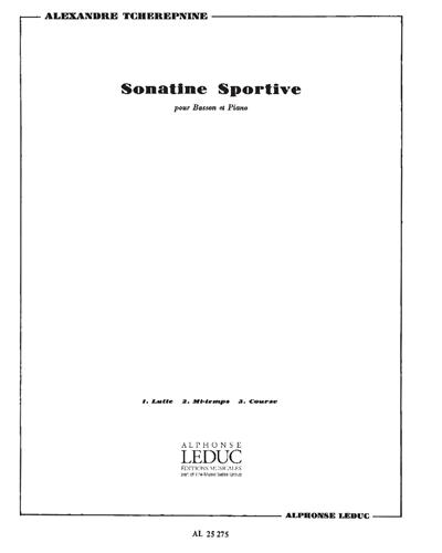 Sonatine Sportive, op. 63 — 齐尔品