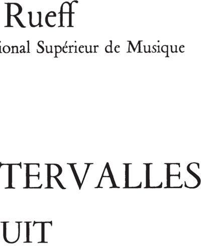 18 Leçons de solfège: Études d'intervalles — Jeanine Rueff