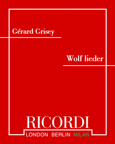Wolf lieder — 格里塞