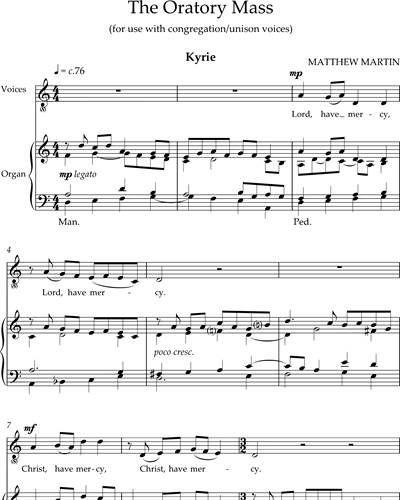 The Oratory Mass — Matthew Martin