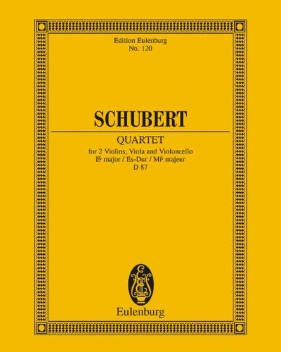 String Quartet in E-flat major, op. 125/1, D. 87 — Franz Schubert