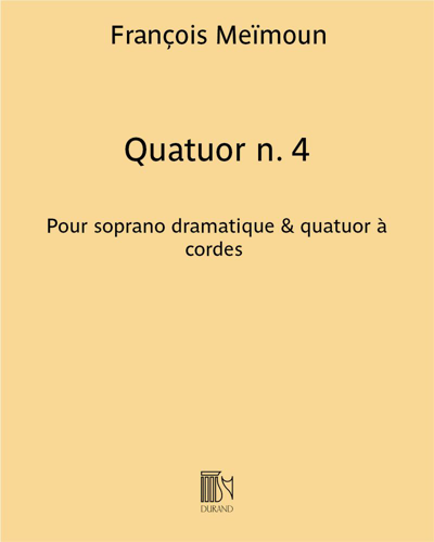 Quatuor No. 4 — François Meïmoun