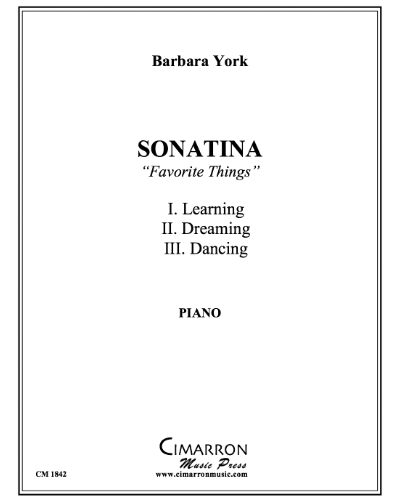 Sonatina for Piano — Barbara York