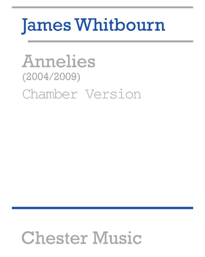 Annelies [Chamber Version 2009] — James Whitbourn