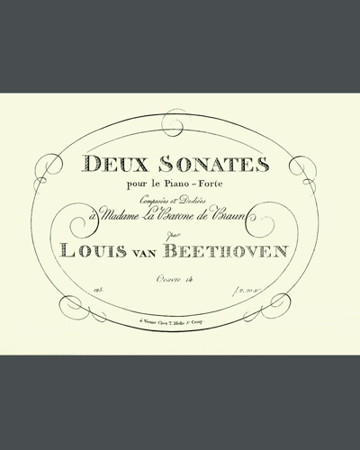 Two Piano Sonatas, op. 14,  nos. 1 & 2 — Ludwig van Beethoven