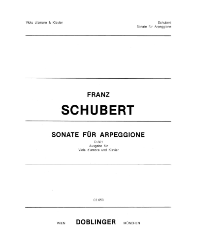 Arpeggione Sonata in A minor, op. 821 — Franz Schubert
