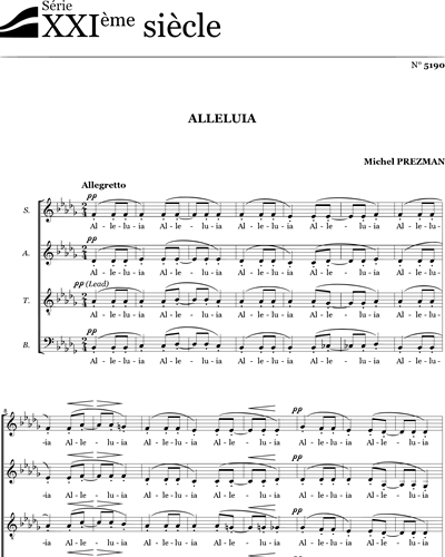 Alleluia - Prezman — Michel Prezman