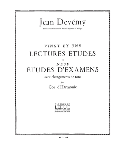 Twenty-one Lecture-Études and Nine Examination Études with Changes of Tonality — Jean Devémy