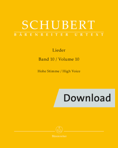 Lieder, Vol. 10 — Franz Schubert