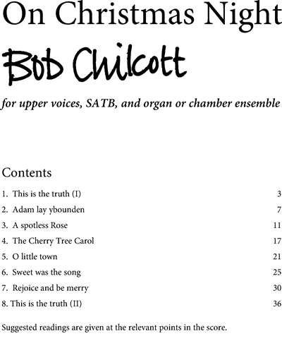 On Christmas Night — Bob Chilcott