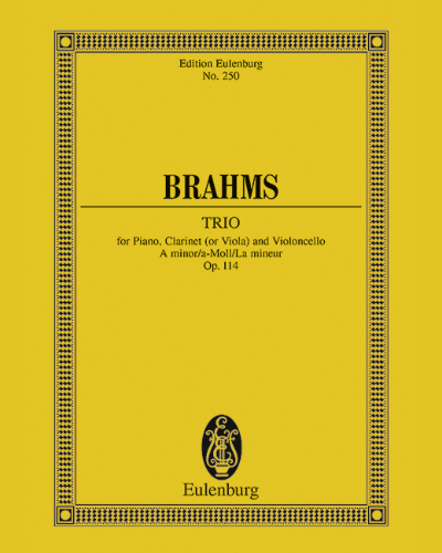 Trio in A minor, op. 114 — 勃拉姆斯