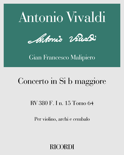 Concerto in B-flat major, RV 380, F. I No. 15 — 维瓦尔第