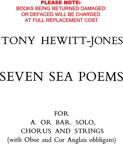 Seven Sea Poems — Tony Hewitt-Jones