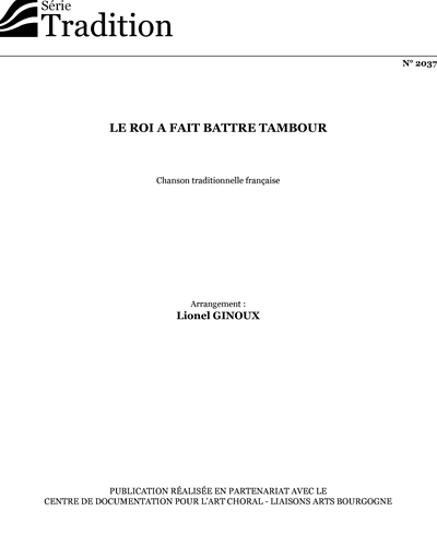 Le roi a fait battre tambour — Lionel Ginoux