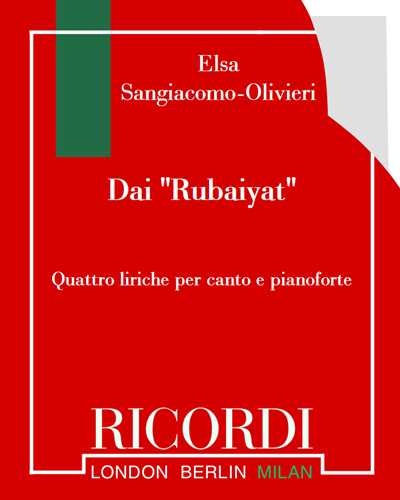 Dai "Rubaiyat" di Omar Kayam — Elsa Sangiacomo-Olivieri
