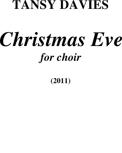Christmas Eve — Tansy Davies