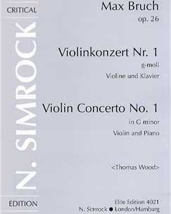 Violin Concerto No. 1 in G minor, op. 26 — 布鲁赫