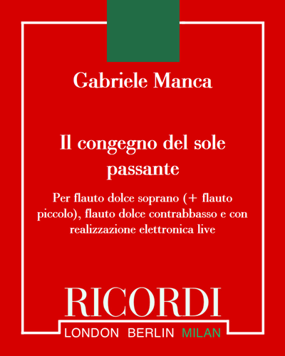 Il congegno del sole passante — Gabriele Manca