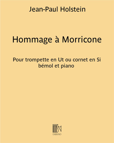 Hommage à Morricone — Jean-Paul Holstein