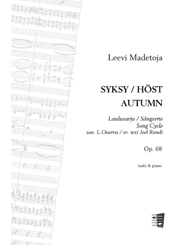 Syksy - Höst (No. 1 from 'Syksy-Höst, op. 68') — 莱维·马代托亚