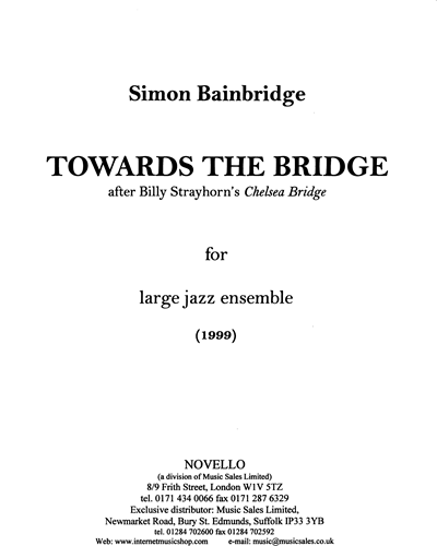 Towards the Bridge — Simon Bainbridge