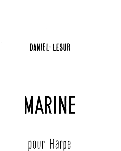 Marine — Jean-Yves Daniel-Lesur