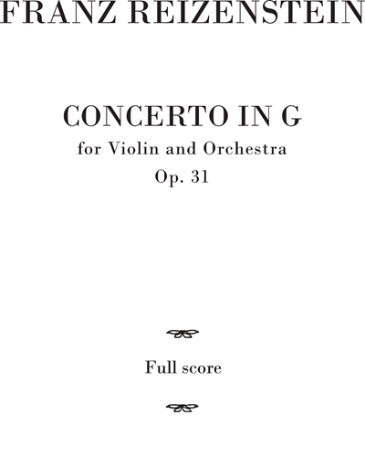 Concerto in G Op. 31 — Franz Reizenstein