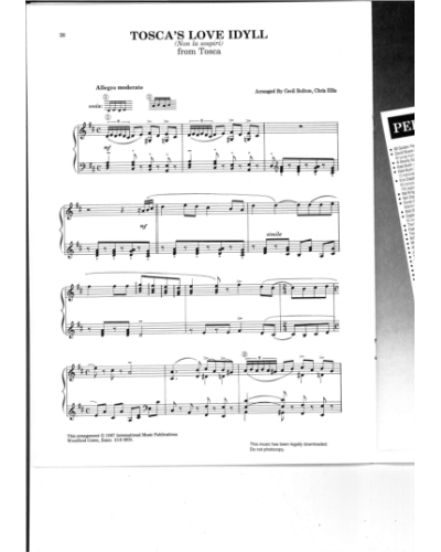 Tosca's Love Idyll (Non la sospiri) — 普契尼