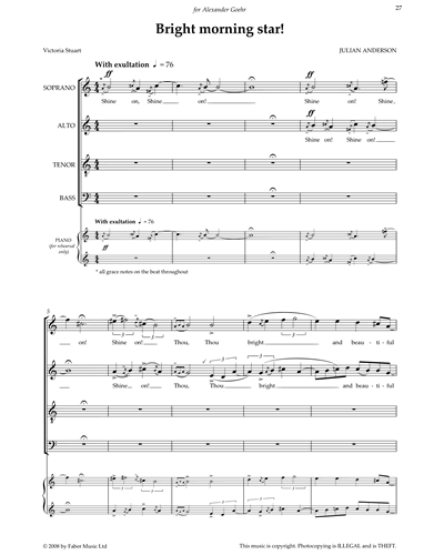 Bright Morning Star — Jonathan Dove