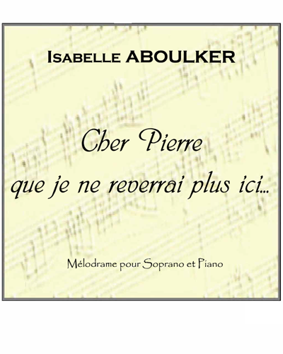 Cher Pierre que je ne reverrai plus ici... — Isabelle Aboulker