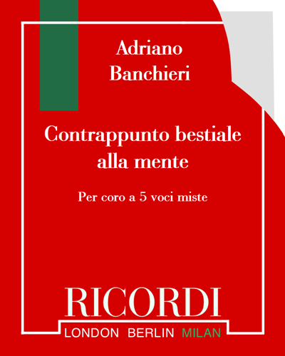 Contrappunto bestiale alla mente — Adriano Banchieri