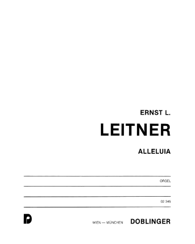 Alleluja — Ernst Ludwig Leitner
